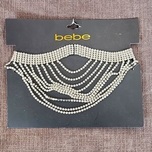 NWT Bebe Choker style multi strand necklace